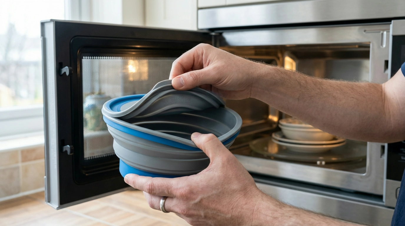 Microwaving a Collapsible Bowl: What to Check